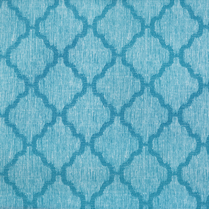 Window Curtain Tier Pair and Valance Set - 58x24 - Turquoise