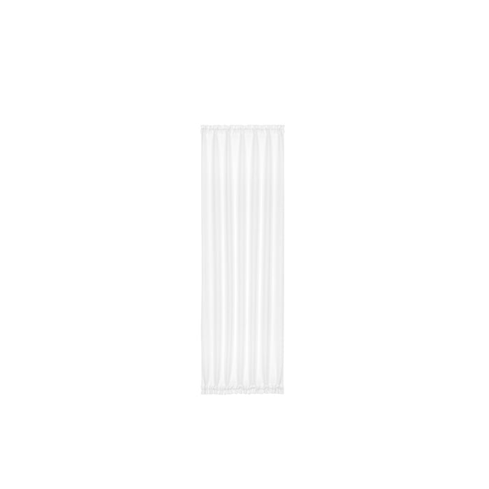 Darcy Rod Pocket Door Panel with Tieback, Soft Radiance, 25 x 40 inches, Machine Washable - White - 25x40