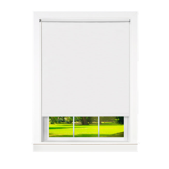 Cords Free Tear Down Room Darkening Window Shade - Customizable Width and Cordless Lift - White - 37x72