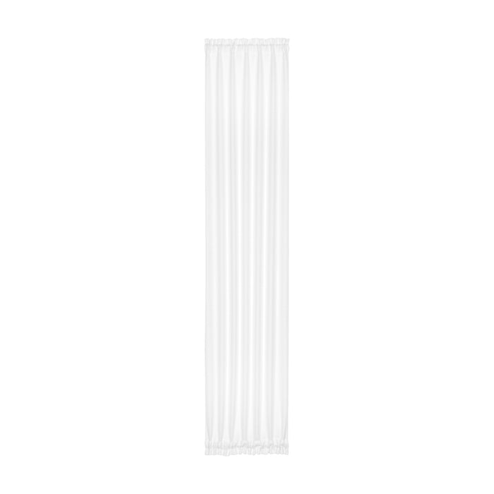 Darcy Rod Pocket Door Panel with Tieback, Soft Radiance, Machine Washable - White - 25x72