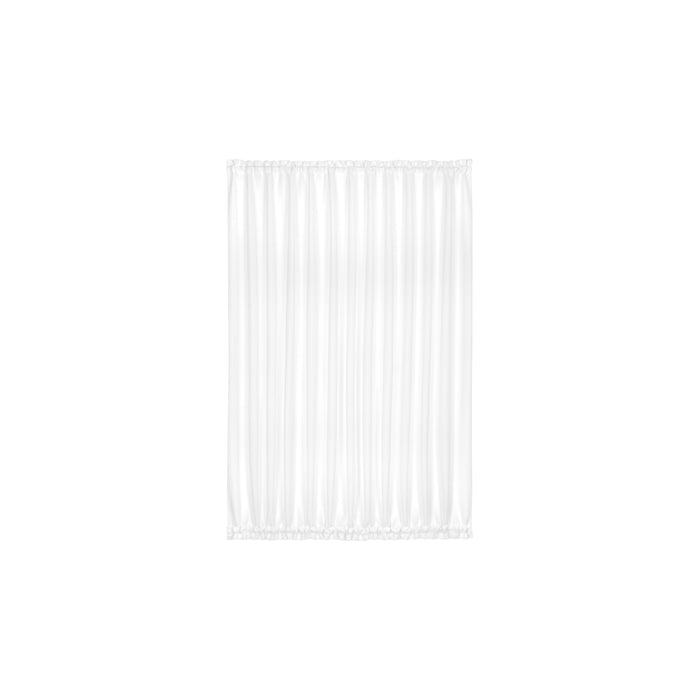 Darcy Rod Pocket Door Panel with Tieback, Soft Radiance, Machine Washable - White - 54x40