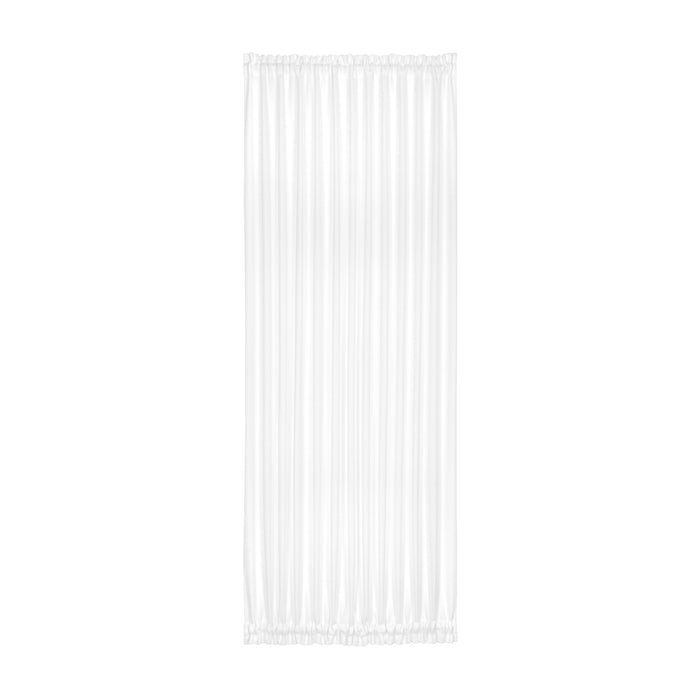 Darcy Rod Pocket Door Panel with Tieback, Soft Radiance, Machine Washable - White - 54x72