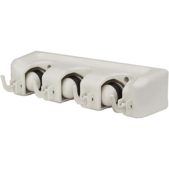 Mop and Broom Holder Wall Mounted Multi-Purpose Plastic Organizer