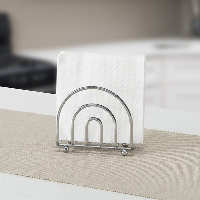 Joey’z Chrome Napkin Holder for Kitchen Countertops and Dining Table