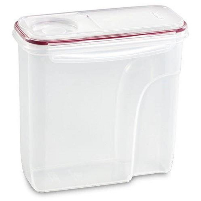 Large Airtight Rice Storage Container with Cup - White