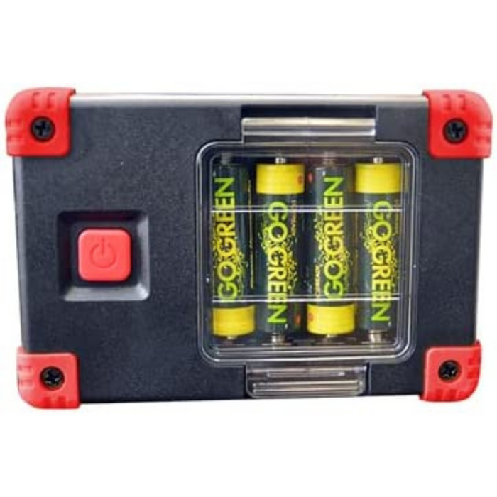 Heavy Duty Portable 1200 Lumen LED Work Light IP65 Waterproof & Shockproof - 16 Batteries Included (Requires 4 Batteries)