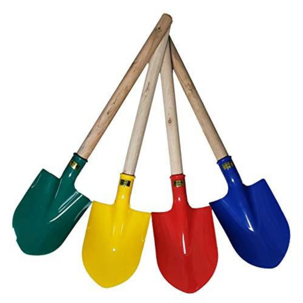 Heavy Duty Wooden Kids Sand Beach Shovel with Plastic Spade Handle