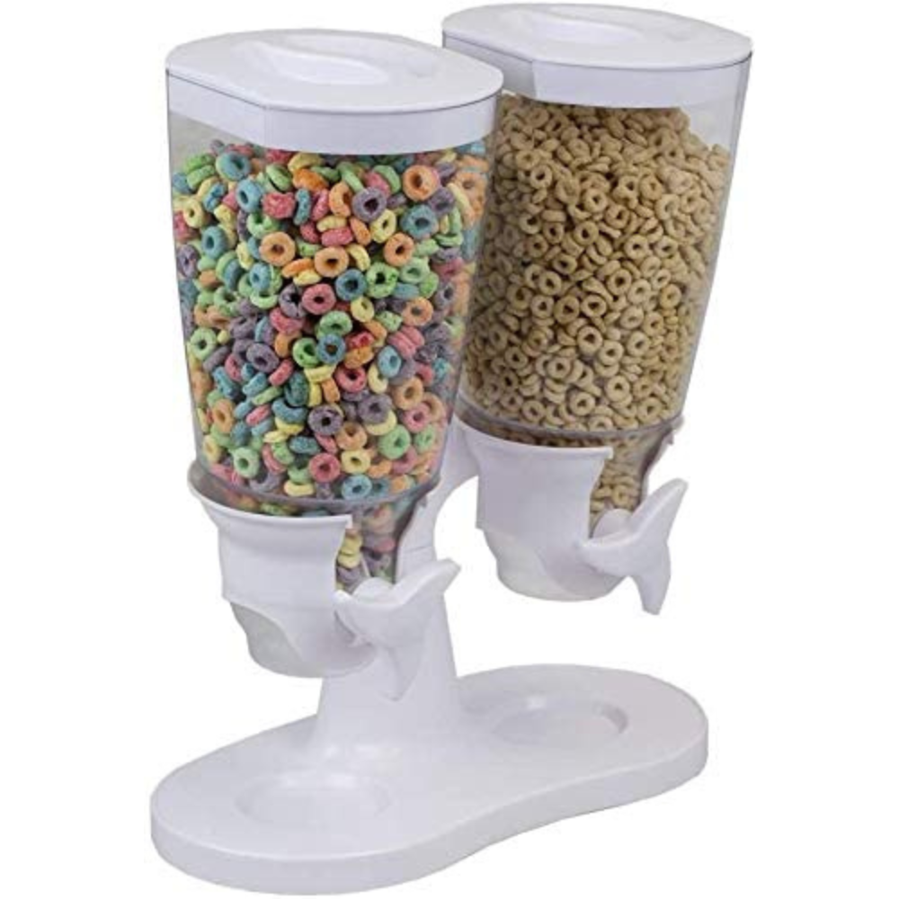 PSFS 2L Plastic Cereal Dispenser with Souble Lid Dry Food Snack