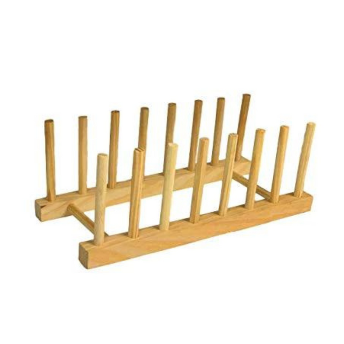 Bamboo Wooden Dish Rack/Dish Dryer/Plate Holder Kitchen Storage Cabinet Organizer for Plates/Bowls/Cups/Pot Lids/Cutting Boards - Mitten & Glove Rack