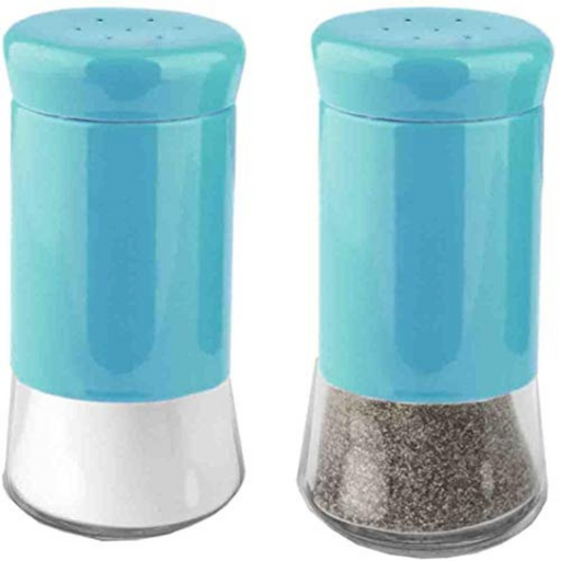 Black Salt and Pepper Shakers Set, 5 oz Glass Bottom Salt Shaker for  Kitchen Table, for Black Kitchen Decor and Accessories, Easy to Clean &  Refill