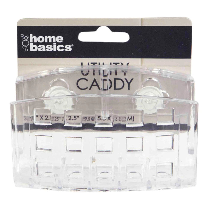 Wide Bath Caddy/Shower Basket Soap Holder with Suction Cups